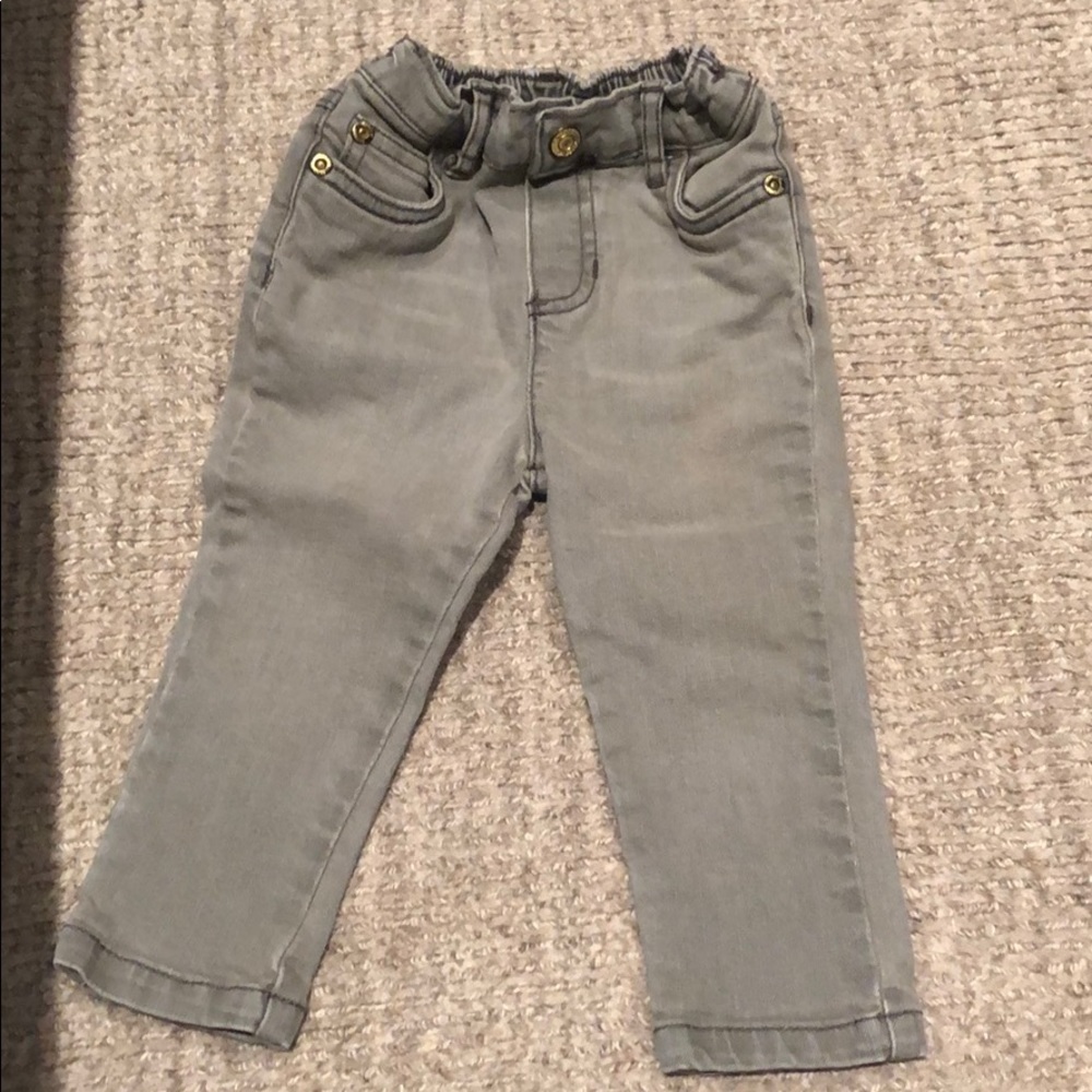 Gray Carters stretch jeggings, 18 mos.